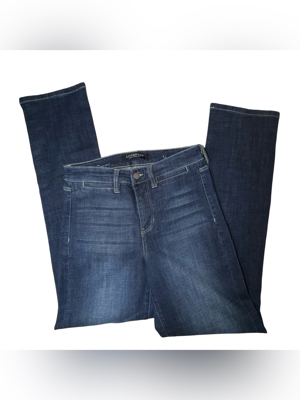 Liverpool High-Rise Women's Jeans - Dark Blue Wash